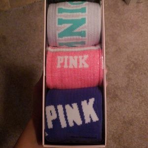Pink knee high socks